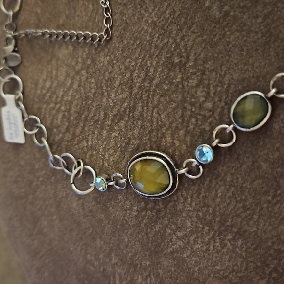 LIA SOPHIA Olive Faceted Oval Chain Necklace - Picture 4 of 7